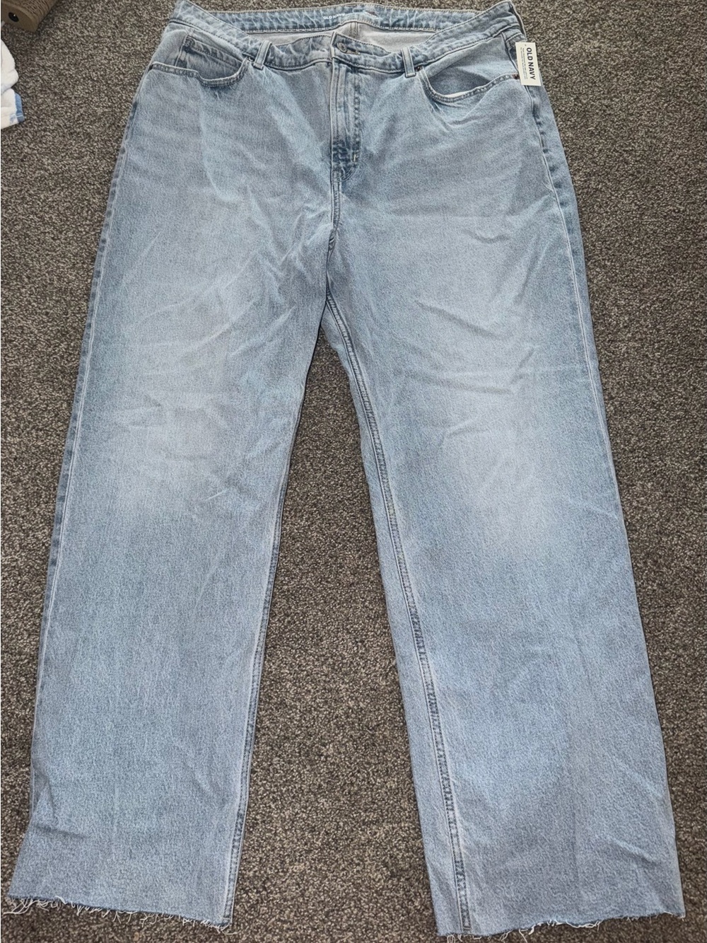 Old Navy Women’s Extra High Rise Light Blue Curvy Wide Leg Jean